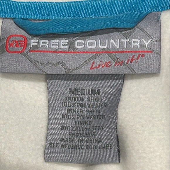 Free Country Women’s White Softshell Hooded Jacket Medium - Picture 5 of 6